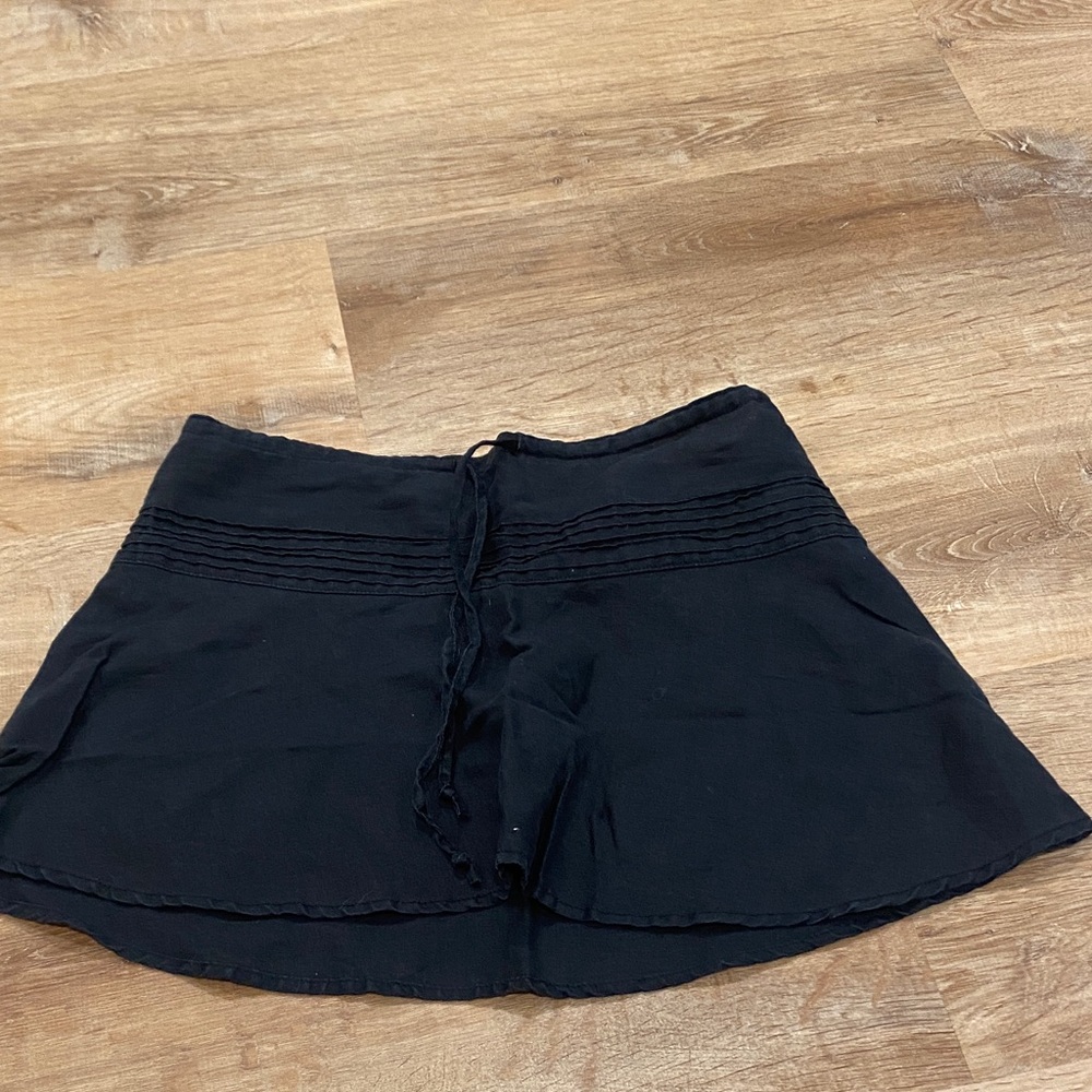 Old navy black linen short skirt size 1